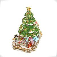 Christmas gift for children 3D Puzzle Christmas Tree, Easy-assembly DIY Xmas Decoration