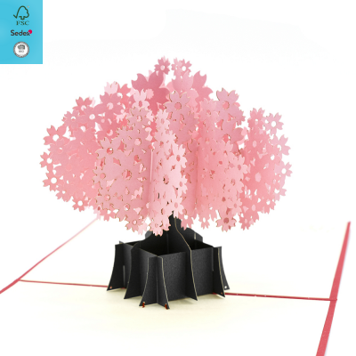 Stunning Springtime Cherry Blossom 3D  Pop Up Card, for Birthday, for Her, for Wedding