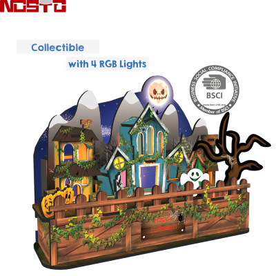 Direct Manufacturer | Toys for Toddlers | Light-Up Puzzle 3D Castle Halloween Beautiful LED Lights